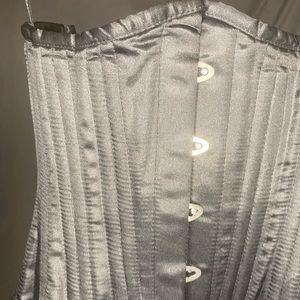 Steel-boned under bust corset